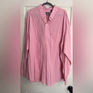 Izod Men's Light Pink Button-Down Dress Shirt